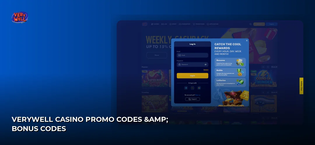 VeryWell Casino website screenshot